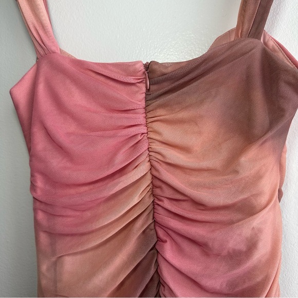 Zara Blush Ruched Mini Dress - Picture 6 of 7